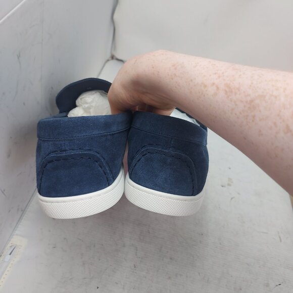 Christian Louboutin Chambeliboat Blue Suede MENS Boat Shoe - Picture 10 of 11